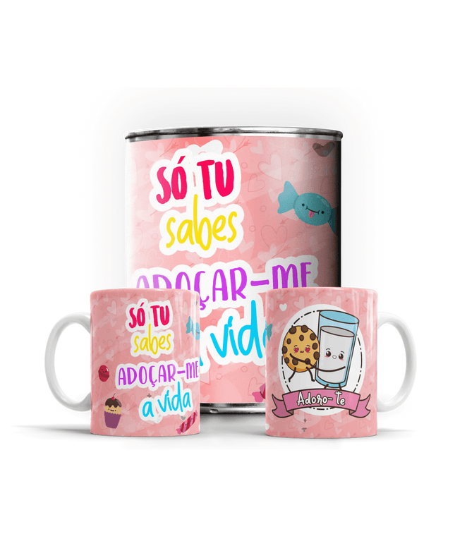 Caneca em Lata Dia dos Namorados - Bee my Gift