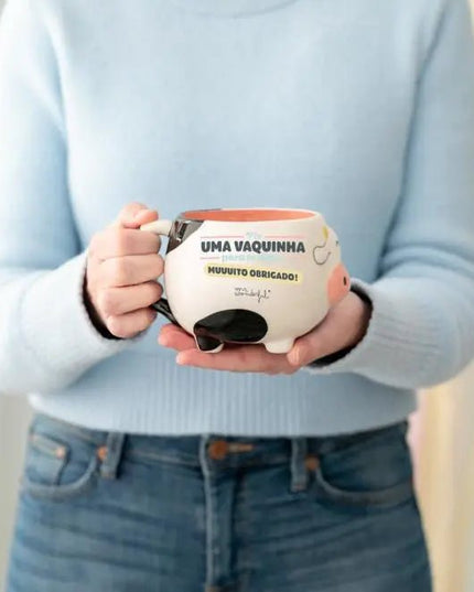 Caneca - Fiz uma Vaquinha para te Dizer: MUUUITO OBRIGADO! - Bee my Gift