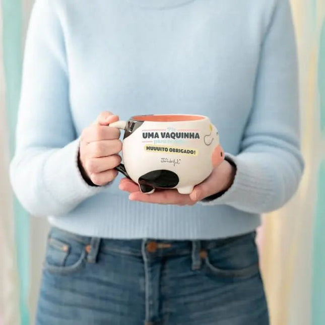 Caneca - Fiz uma Vaquinha para te Dizer: MUUUITO OBRIGADO! - Bee my Gift