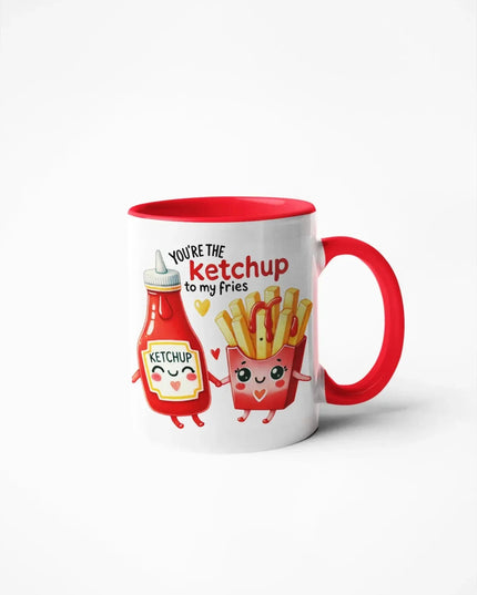 Caneca Namorados Ketchup & Fries - Bee my Gift