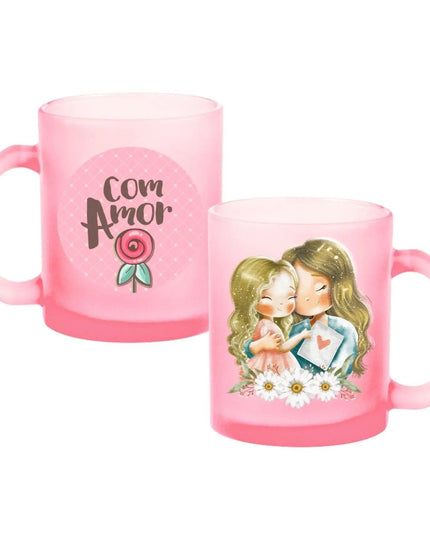 Caneca Vidro Colo Mãe 001 - Bee my Gift