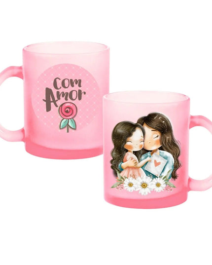 Caneca Vidro Colo Mãe 003 - Bee my Gift