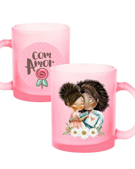 Caneca Vidro Colo Mãe 005 - Bee my Gift