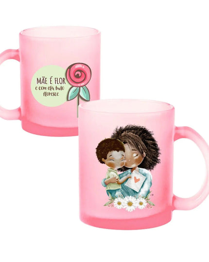 Caneca Vidro Colo Mãe - Bee my Gift
