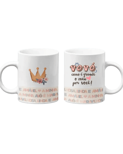 Caneca Vovó meu Grande Amor - Bee my Gift