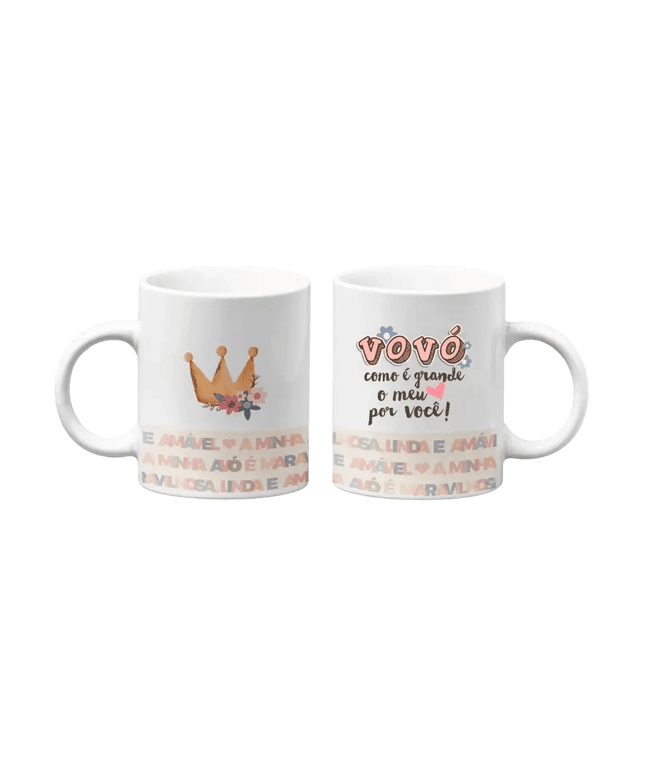 Caneca Vovó meu Grande Amor - Bee my Gift
