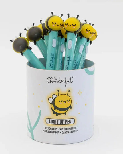 Caneta iluminada - Abelha - Bee my Gift