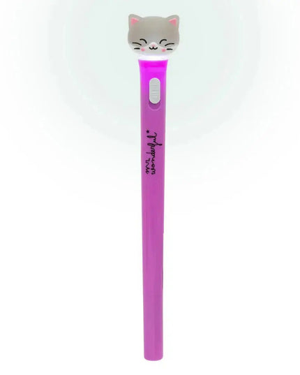 Caneta Iluminada - Gato - Bee my Gift