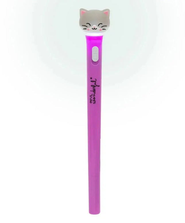 Caneta Iluminada - Gato - Bee my Gift