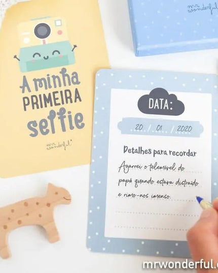 Cartões para bebés - Momentos especiais do meu primeiro ano - Bee my Gift