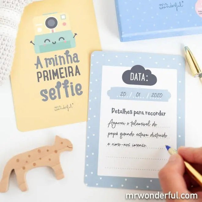 Cartões para bebés - Momentos especiais do meu primeiro ano - Bee my Gift