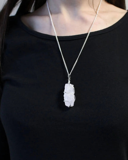 Cascade Wrapped Necklace - Rough Opalite - Bee my Gift