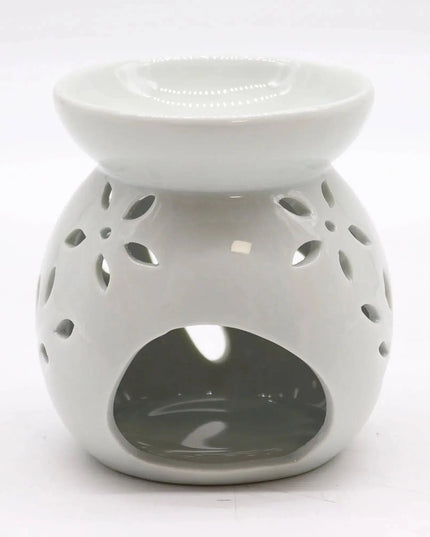 Ceramic White Oil Burners - Tree Cut - out Design - Bee my Gift