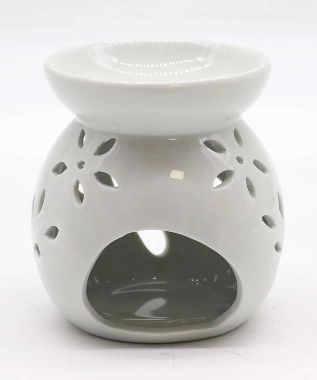 Ceramic White Oil Burners - Tree Cut - out Design - Bee my Gift