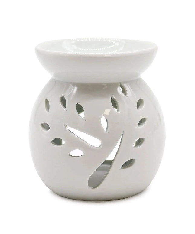 Ceramic White Oil Burners - Tree Cut - out Design - Bee my Gift