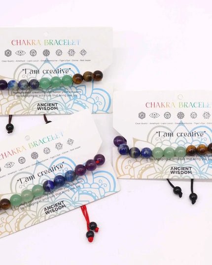 Chakra String Bracelets - 21 Stones - Bee my Gift