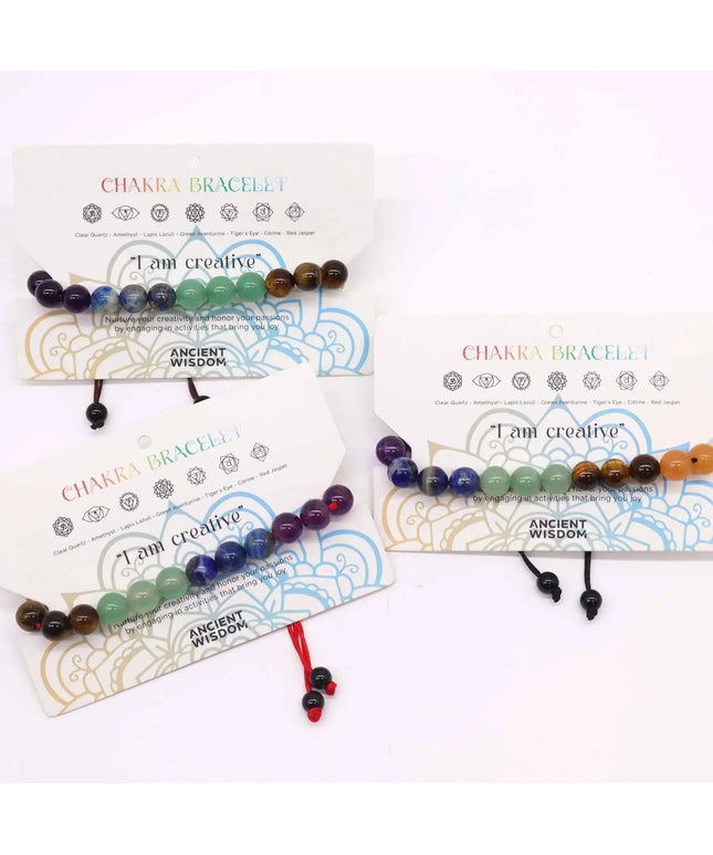 Chakra String Bracelets - 21 Stones - Bee my Gift