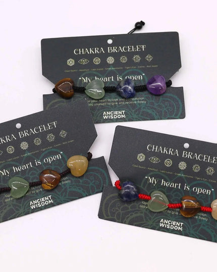 Chakra String Bracelets - Hearts - Bee my Gift