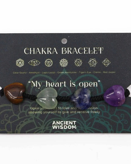 Chakra String Bracelets - Hearts - Bee my Gift