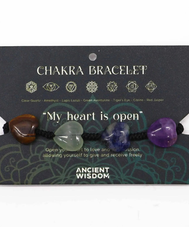 Chakra String Bracelets - Hearts - Bee my Gift
