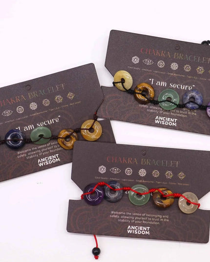 Chakra String Braclets - Large Do - nuts - Bee my Gift