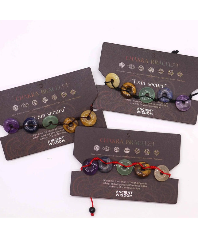 Chakra String Braclets - Large Do - nuts - Bee my Gift