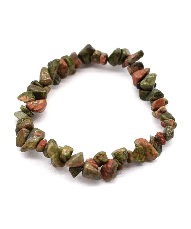 Chipstone Bracelet - Green Jasper - Bee my Gift