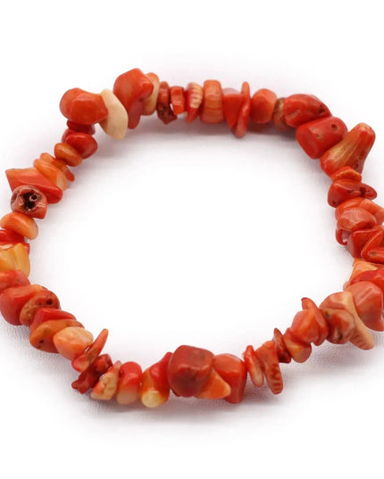 Chipstone Bracelet - Orange Jasper Stone - Bee my Gift