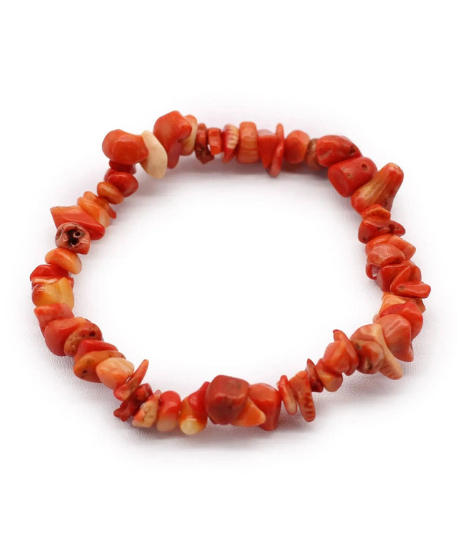 Chipstone Bracelet - Orange Jasper Stone - Bee my Gift