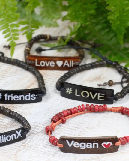 Coco Slogan Bangle - Vegan - Bee my Gift