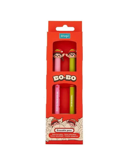 Conjunto de 2 esferográficas apagáveis Bo - Bo - Elf and she - elf - Bee my Gift