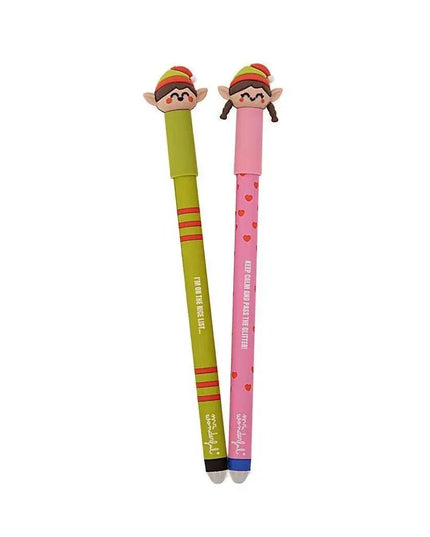 Conjunto de 2 esferográficas apagáveis Bo - Bo - Elf and she - elf - Bee my Gift