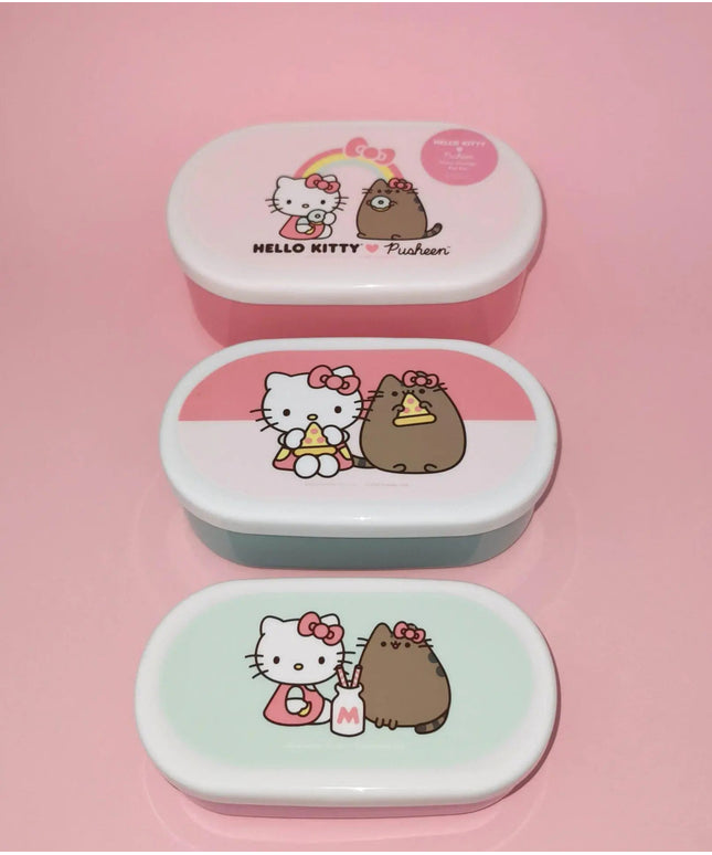 Conjunto de 3 Caixas Hello Kitty and Pusheen the Cat - Bee my Gift
