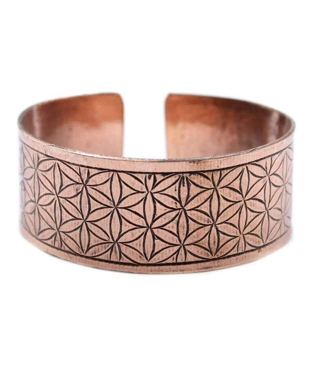 Copper Tibetan Bracelet - Flower of Life - Bee my Gift
