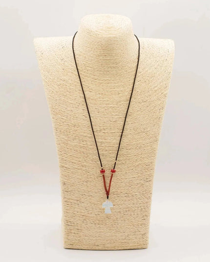 Cord Necklace Gemstone Pendant - Opalite Angel - Bee my Gift