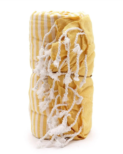 Cotton Pario Towel - 100x180 cm - Sunny Yellow - Bee my Gift