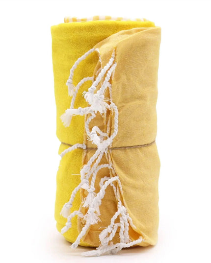 Cotton Pario Towel - 100x180 cm - Sunny Yellow - Bee my Gift