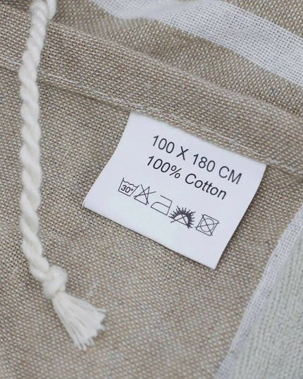 Cotton Pario Towel - 100x180 cm - Warm Sand - Bee my Gift