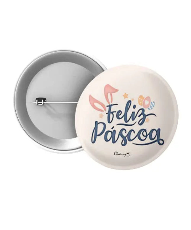 Crachá Feliz Páscoa - Bee my Gift