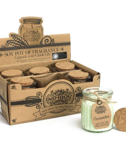 Cucumber Soy Pot of Fragrance Candles - Bee my Gift