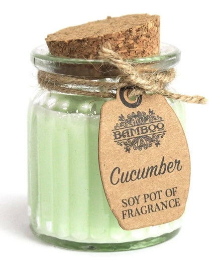 Cucumber Soy Pot of Fragrance Candles - Bee my Gift