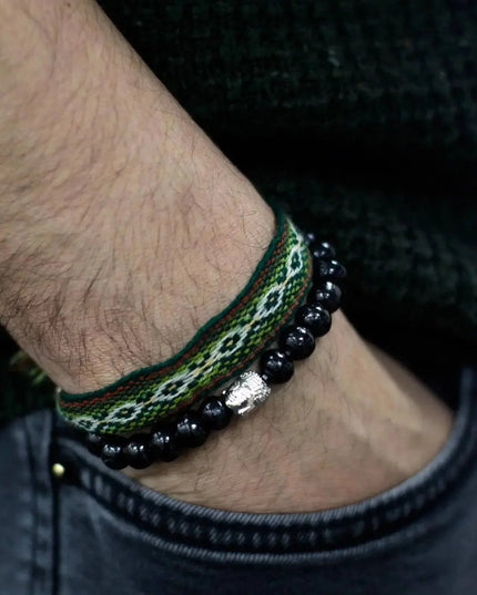 Darkwood Beads & Buddah Bangle - Bee my Gift