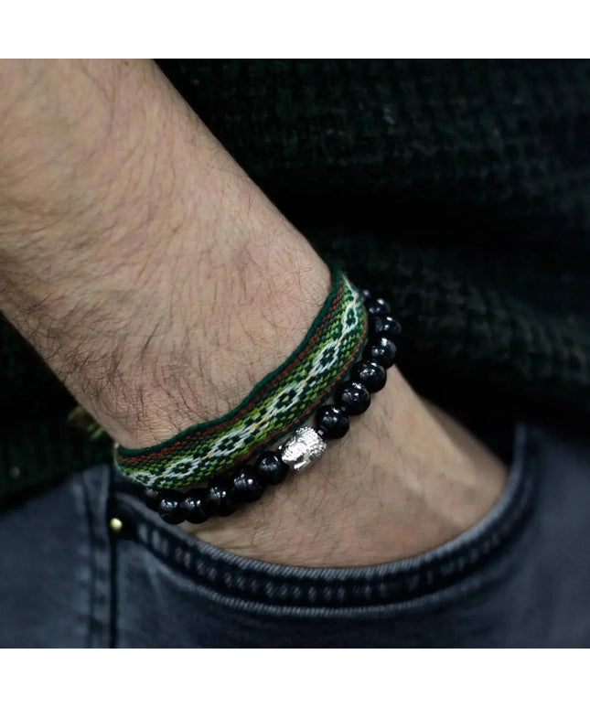 Darkwood Beads & Buddah Bangle - Bee my Gift