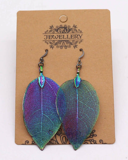 Earrings - Bravery Leaf - Rainbow - Bee my Gift