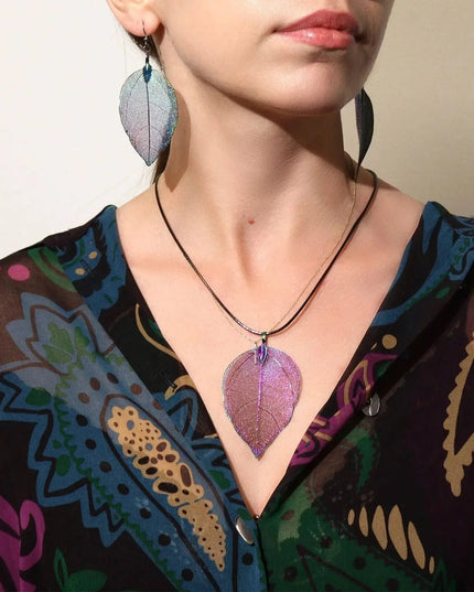 Earrings - Bravery Leaf - Rainbow - Bee my Gift