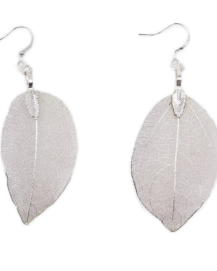Earrings - Bravery Leaf - Silver - Bee my Gift