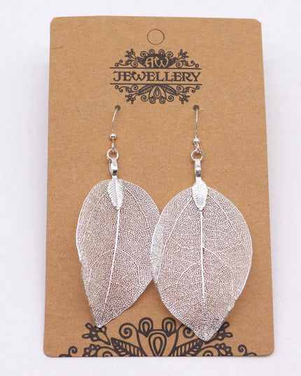 Earrings - Bravery Leaf - Silver - Bee my Gift