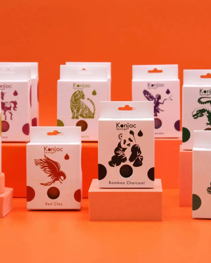 Esponja Konjac Anti - envelhecimento em forma de lágrima Rosa - Bee my Gift