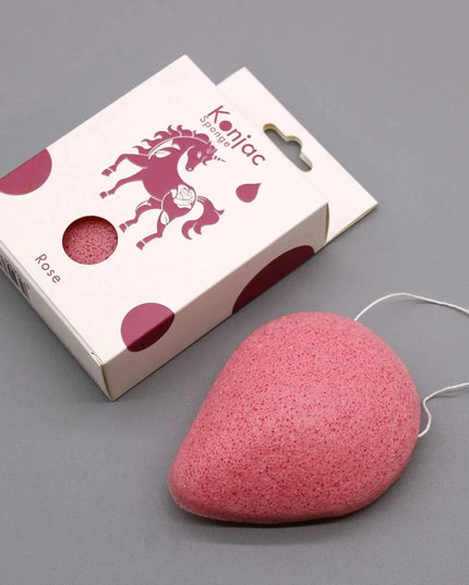 Esponja Konjac Anti - envelhecimento em forma de lágrima Rosa - Bee my Gift