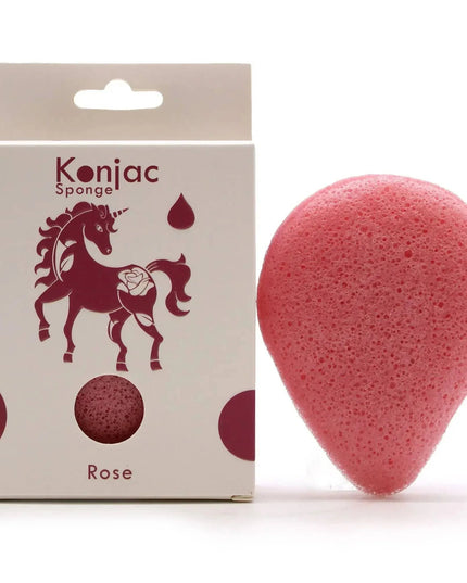 Esponja Konjac Anti - envelhecimento em forma de lágrima Rosa - Bee my Gift